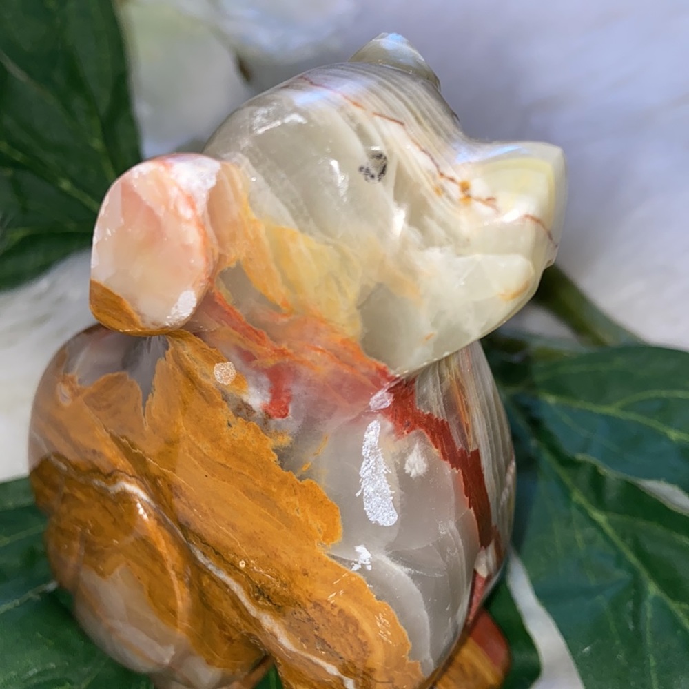 Carved Stone Dog Statue Figurine Collectible Decor - Picture 15 of 17